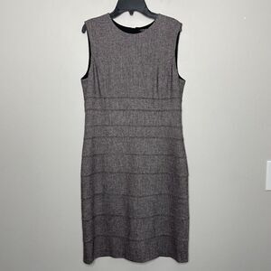 STRENESSE Womens Gabriele Strehle Tweed Virgin Wool Dress Lined Career Sz 8